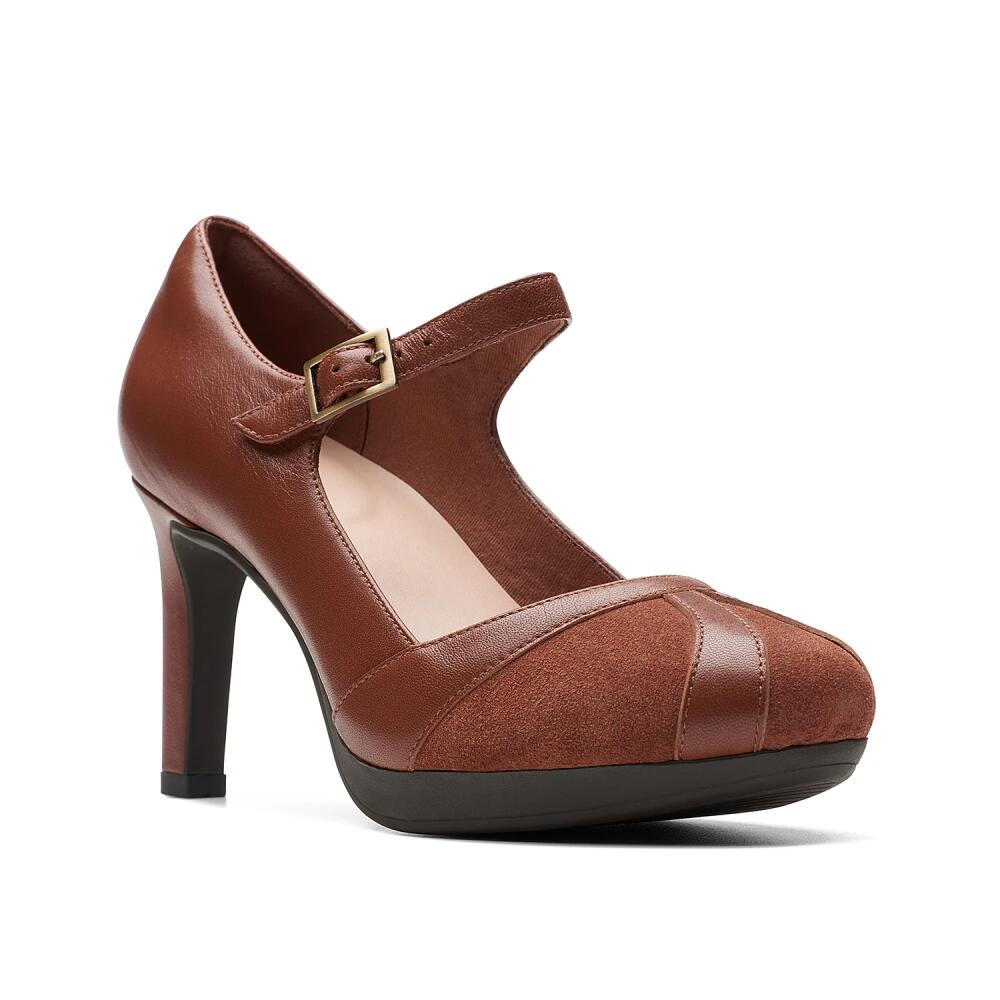 Clarks Wide Width Ambyr Light Mary Jane Pump | Women's | Cognac Cover