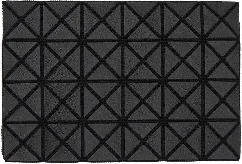 BAO BAO ISSEY MIYAKE Black Oyster Card Holder Cover