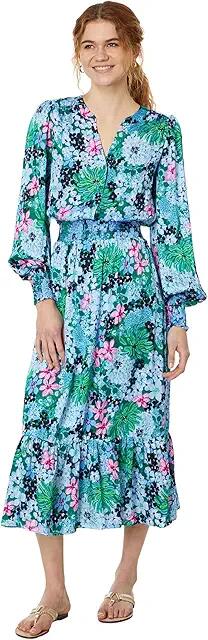 Lilly Pulitzer Loubella Long Sleeve Flor (Multi Soiree All Day) Women's Dress Cover