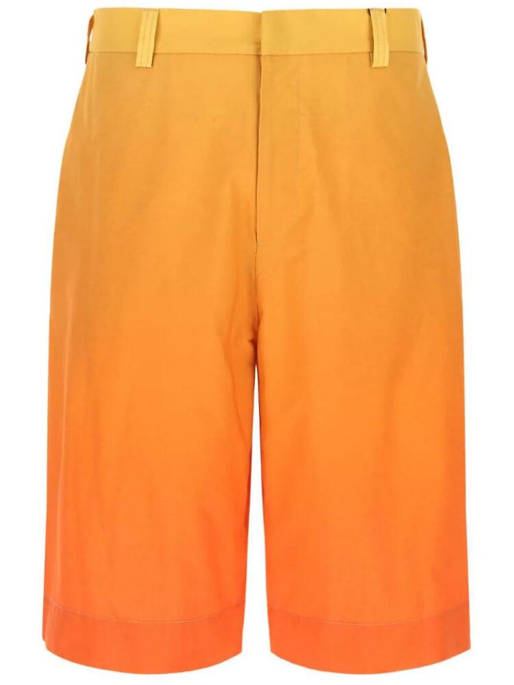 ETRO gradient-effect cotton shorts - Orange Cover