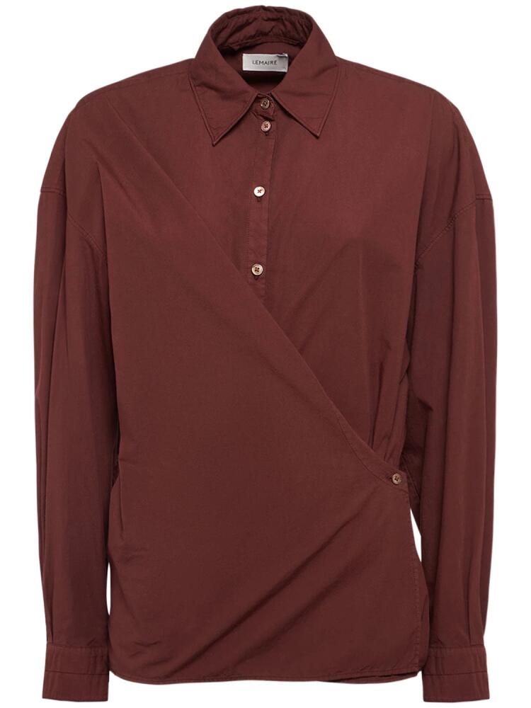 LEMAIRE Straight Collar Twisted Cotton Shirt Cover