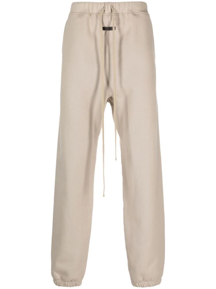 Fear Of God logo-patch cotton track pants - Neutrals Cover