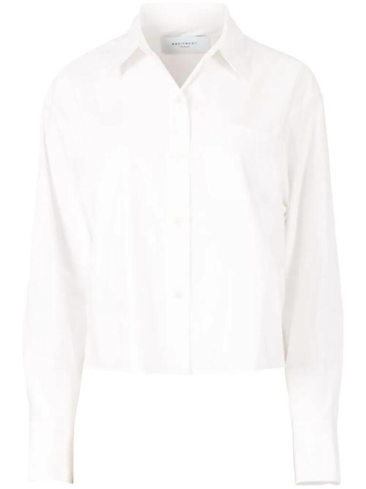 Equipment long-sleeve cotton shirt - White Cover