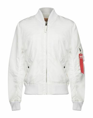 Alpha Industries Ma1-tt Man Jacket White Nylon Cover