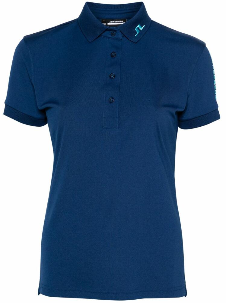 J.Lindeberg Tour Tech polo top - Blue Cover