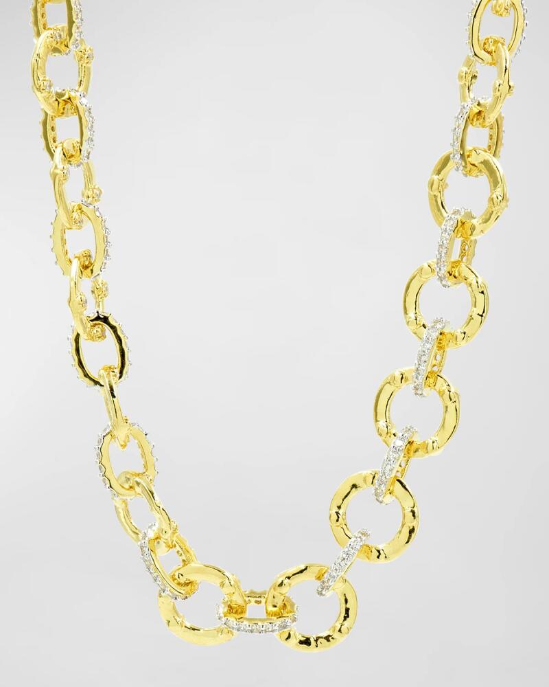 Freida Rothman Chain Link Necklace with Gold Plating Cover