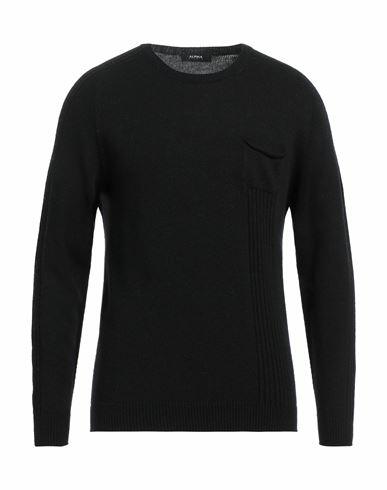 Alpha Studio Man Sweater Black Viscose, Nylon, Wool, Cashmere, Polyester Cover