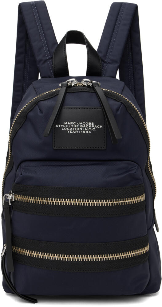 Marc Jacobs Navy 'The Biker Nylon' Medium Backpack Cover