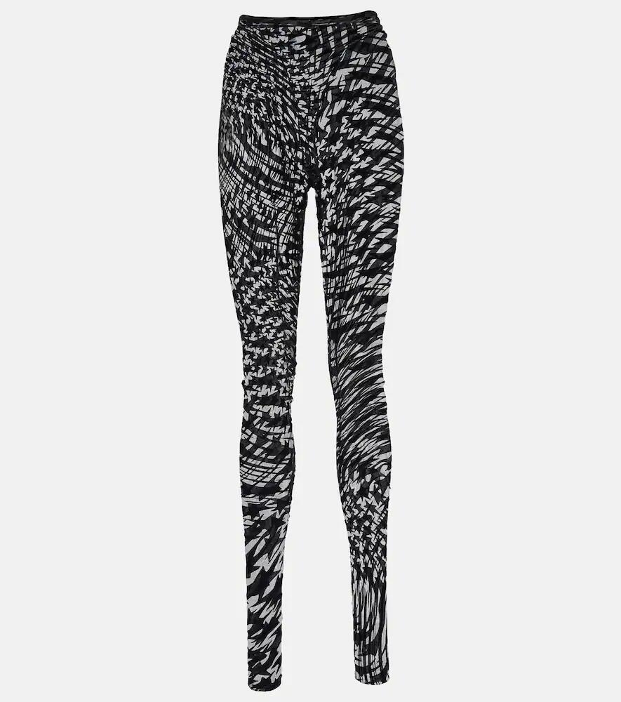 Mugler High-rise printed leggings Cover