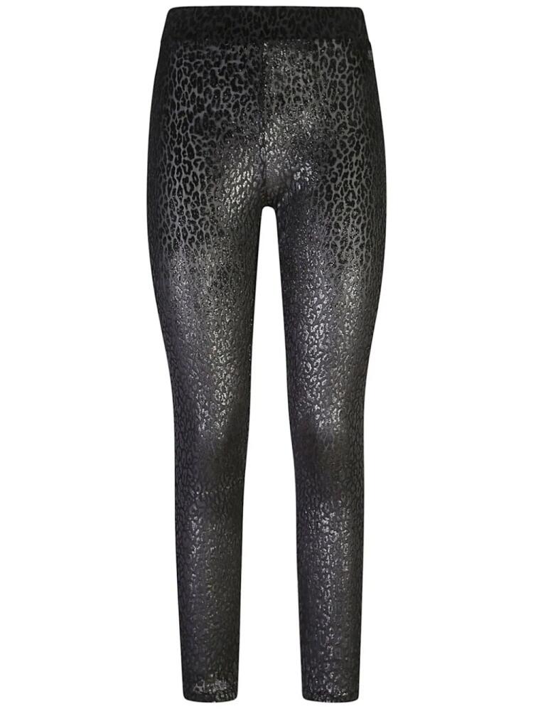 Just Cavalli leopard-pattern leggings - Black Cover