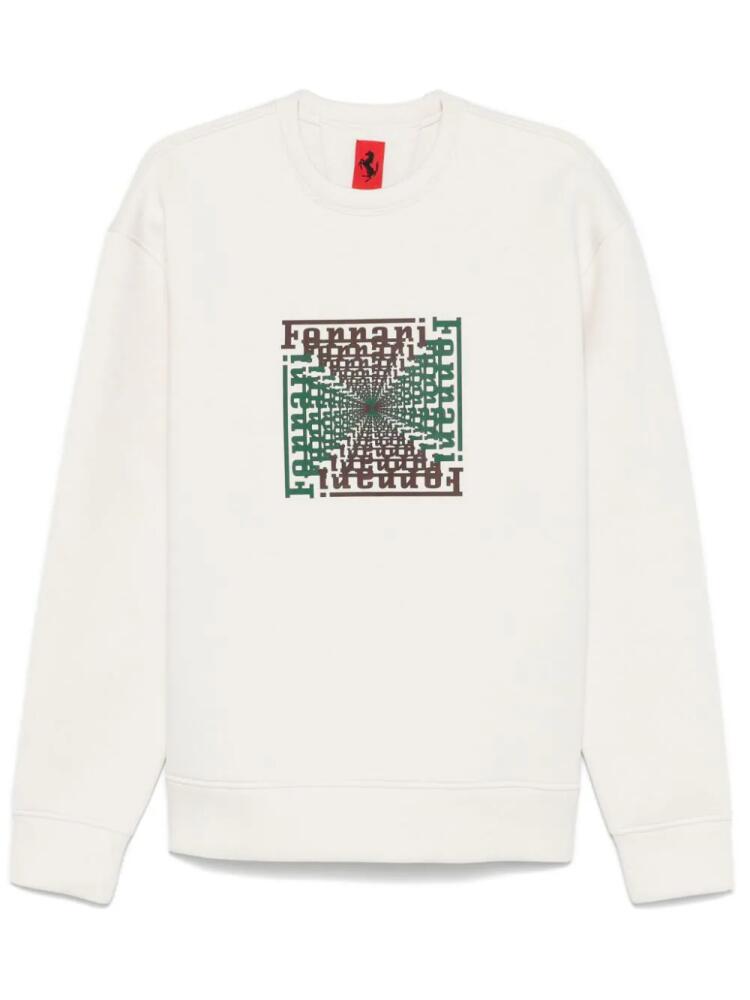 Ferrari Cube print scuba sweatshirt - Neutrals Cover