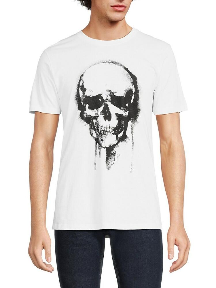 Eleven Paris Men's Skull Graphic Crewneck Tshirt - White Cover