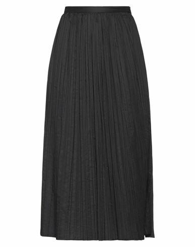 Rochas Woman Midi skirt Black Polyester, Cotton Cover