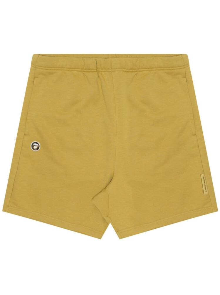 AAPE BY *A BATHING APE® logo-patch elasticated-waist shorts - Yellow Cover