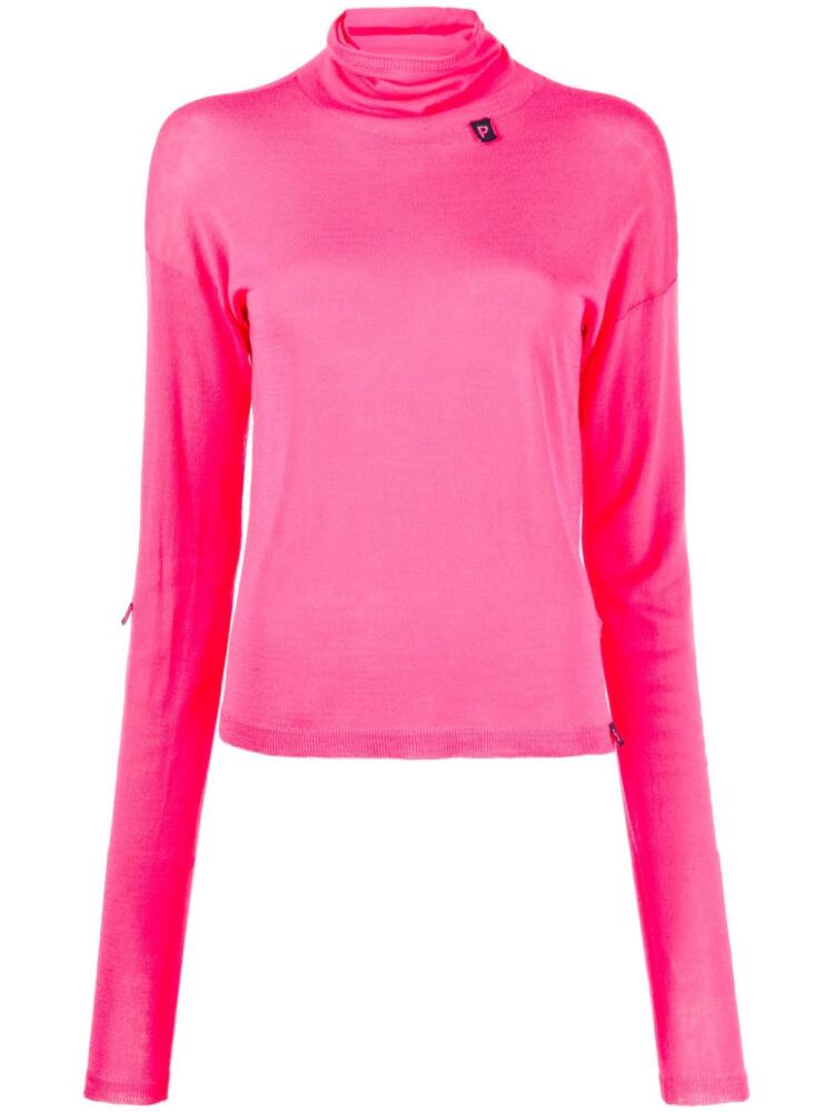 PH5 roll-neck drop-shoulder jumper - Pink Cover