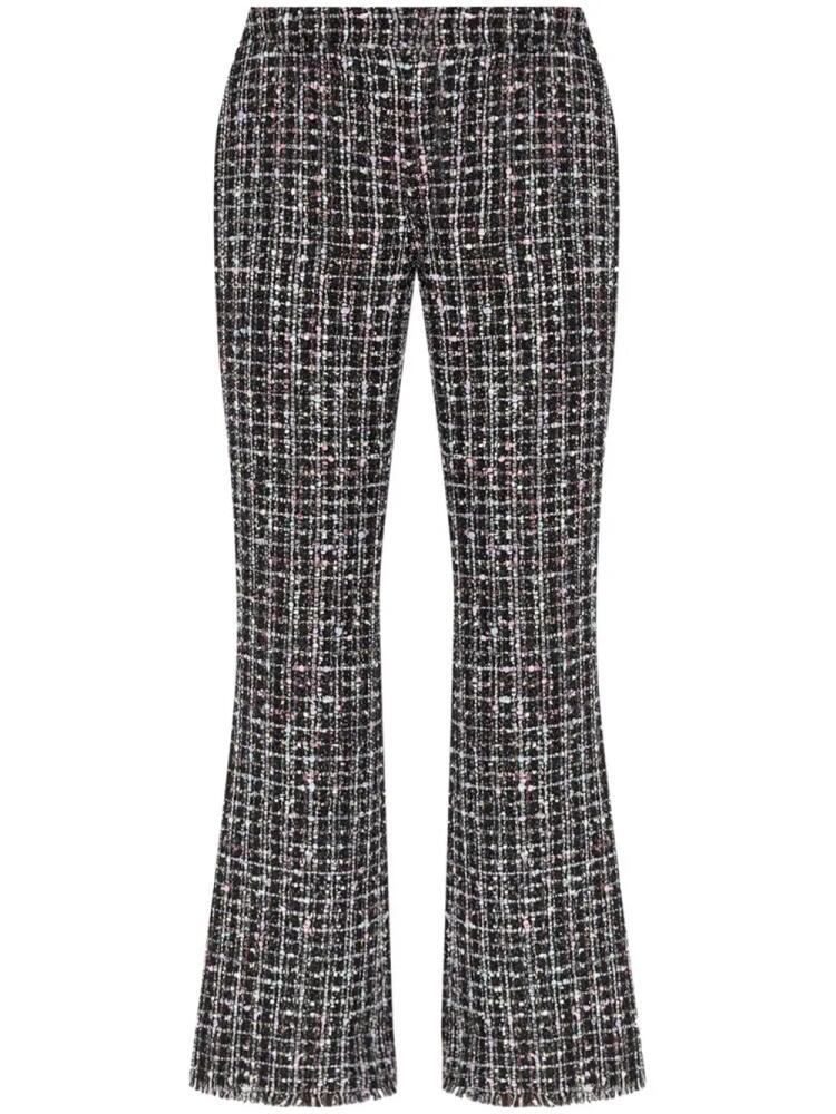 Balmain flared tweed trousers - Black Cover