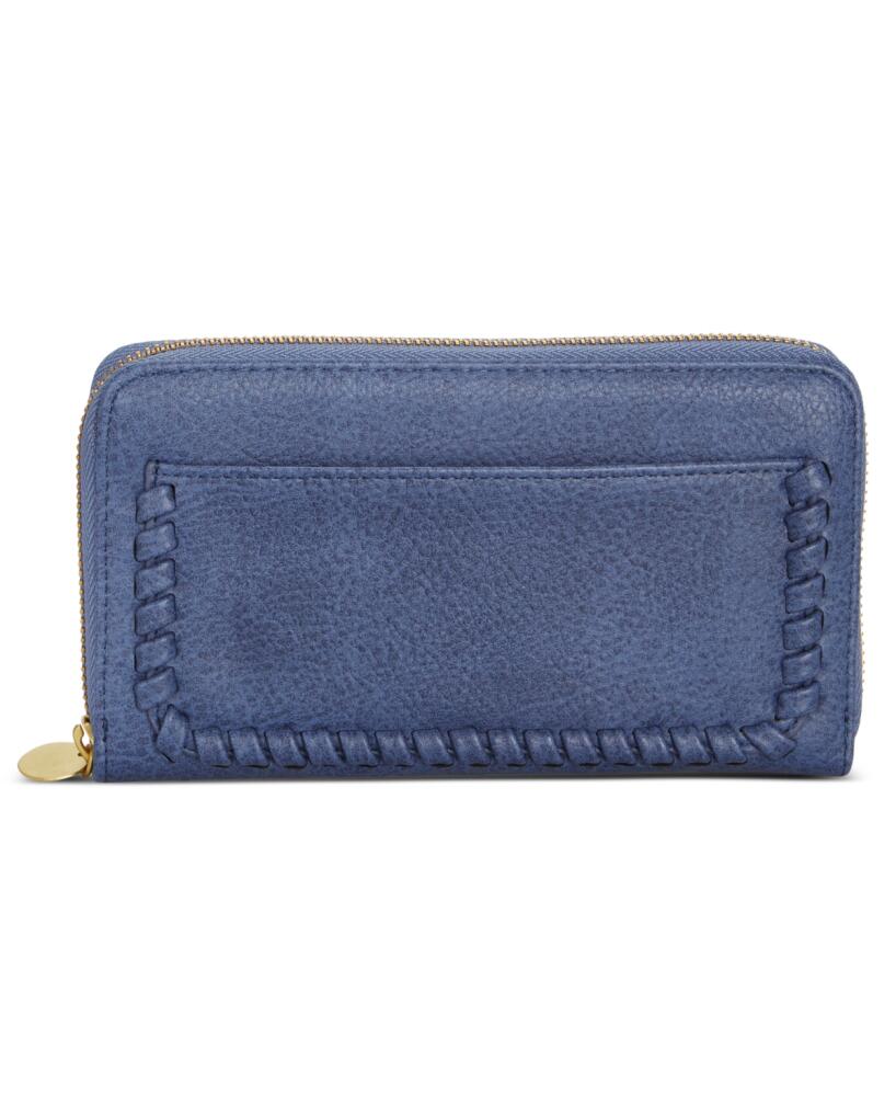 Style & Co Whip-Stitch Zip Wallet, Created for Macy's - Moonlight Blue Cover