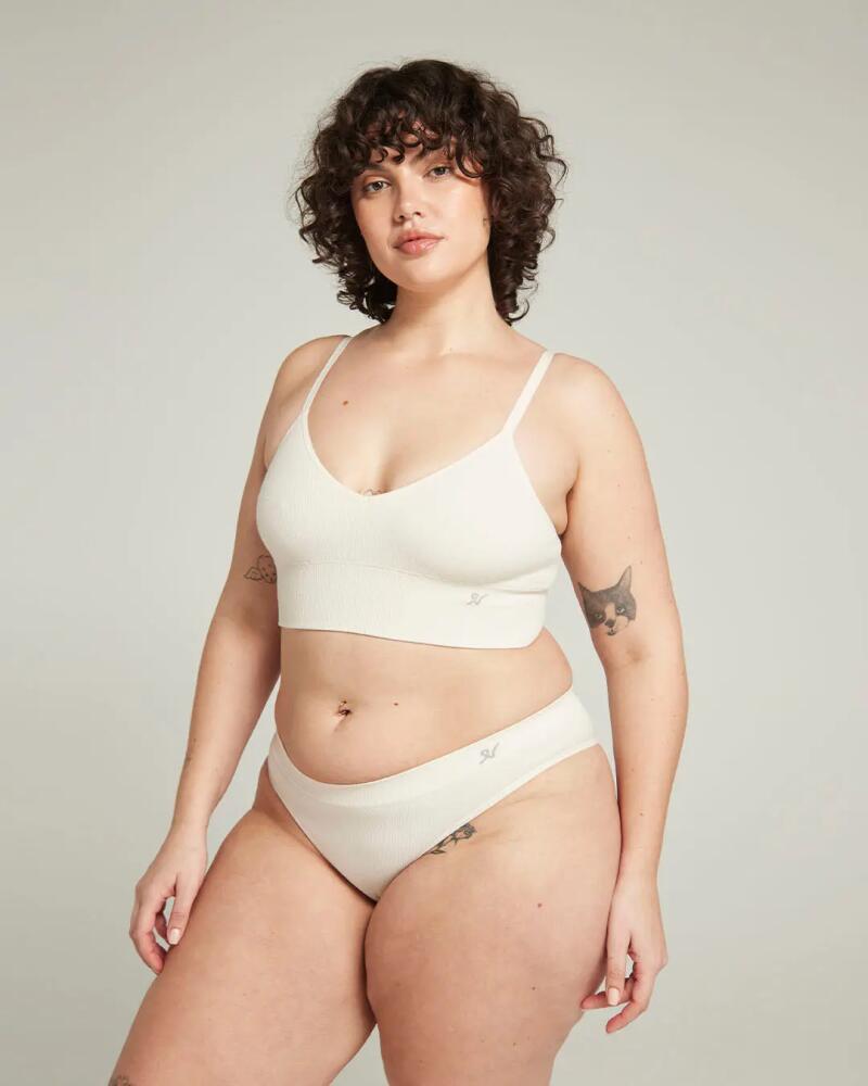 Nudea The TENCEL Seamless Bralette in White Sand Cover