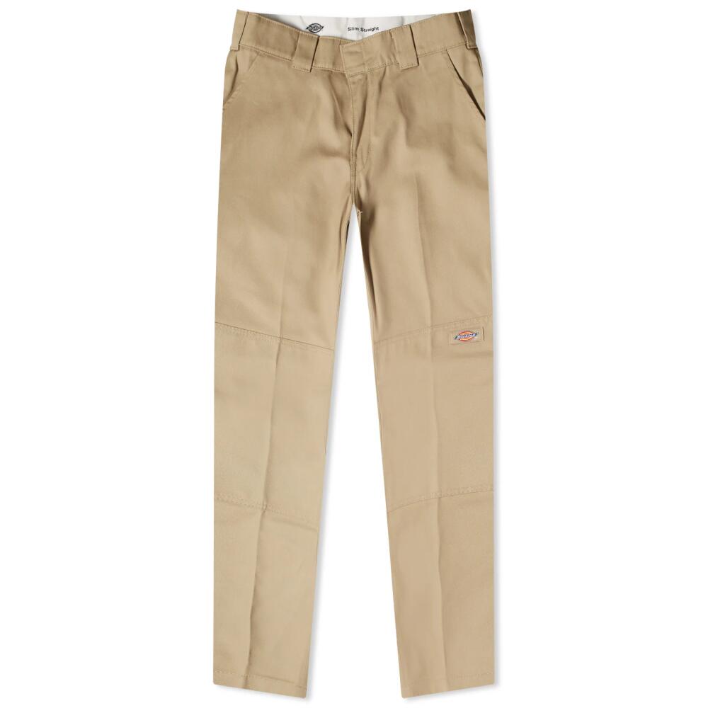 Dickies Men's Slim Straight Double Knee Pant in Khaki Cover