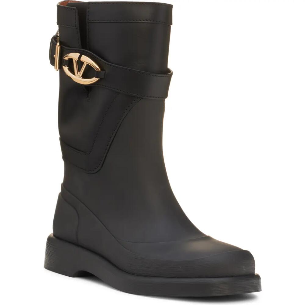 Valentino Garavani VLOGO Bold Waterproof Rain Boot in Nero Cover