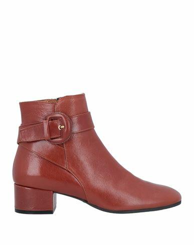 Francesco Russo Woman Ankle boots Brown Soft Leather Cover