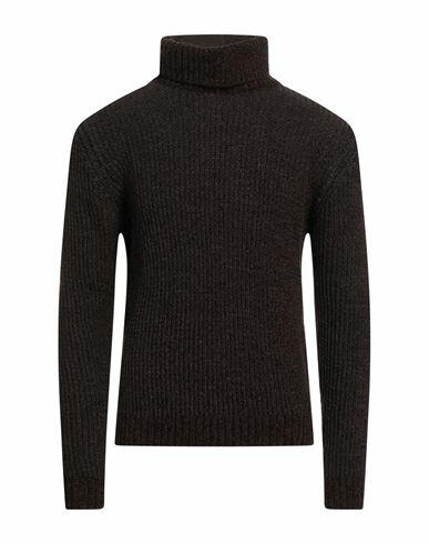 Gazzarrini Man Turtleneck Dark brown Acrylic, Wool Cover