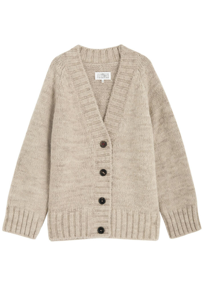 Maison Margiela Alpaca-blend Cardigan - Brown Light Cover