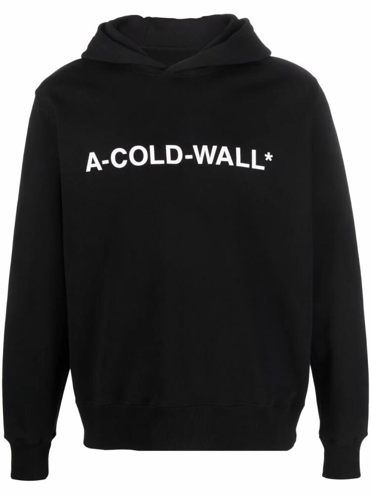 A-COLD-WALL* logo-print hooded sweatshirt - Black Cover