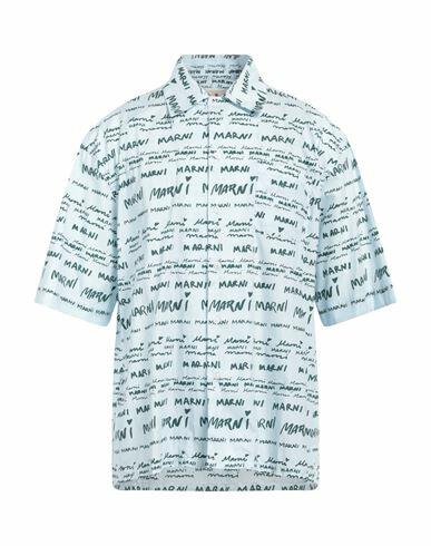 Marni Man Shirt Sky blue Cotton Cover