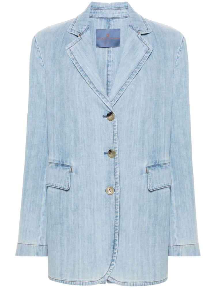 Ermanno Scervino single-breasted denim blazer - Blue Cover