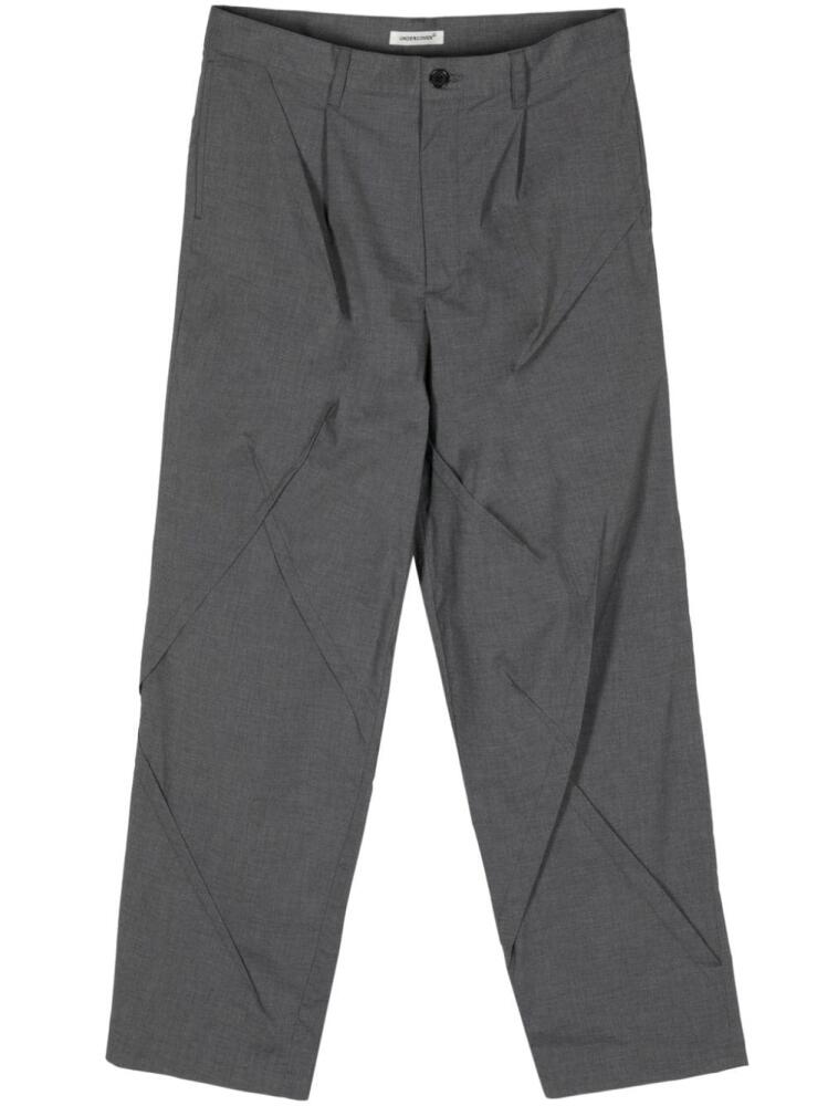 Undercover seamed straight-leg trousers - Grey Cover