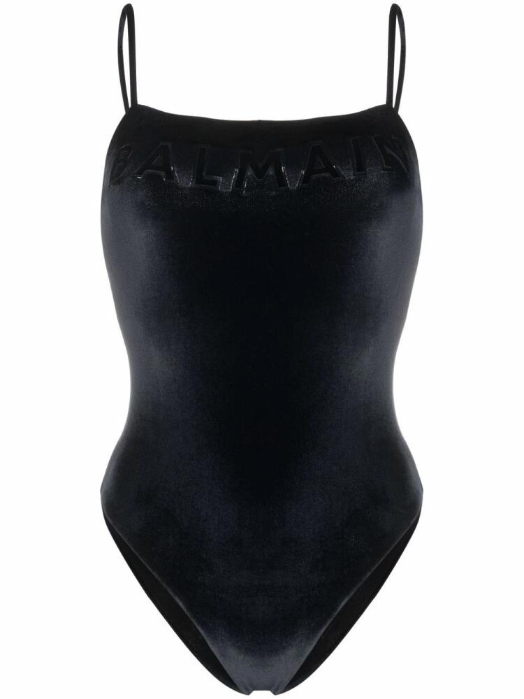 Balmain bandeau one-piece swimsuit - Black Cover