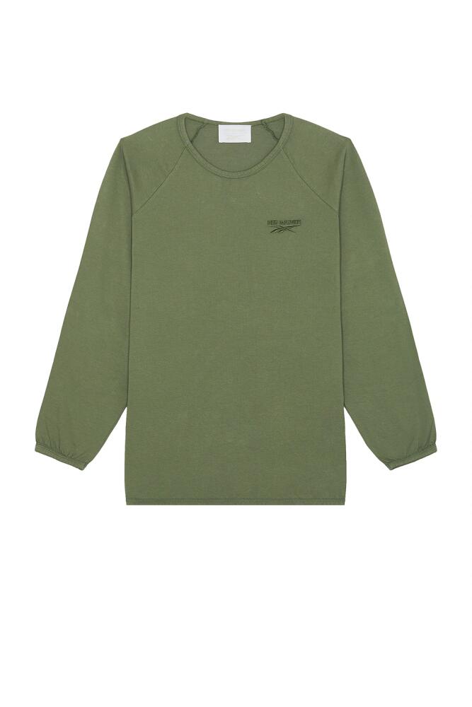 Reebok x Hed Mayner Long Sleeve T-shirt in Green Cover