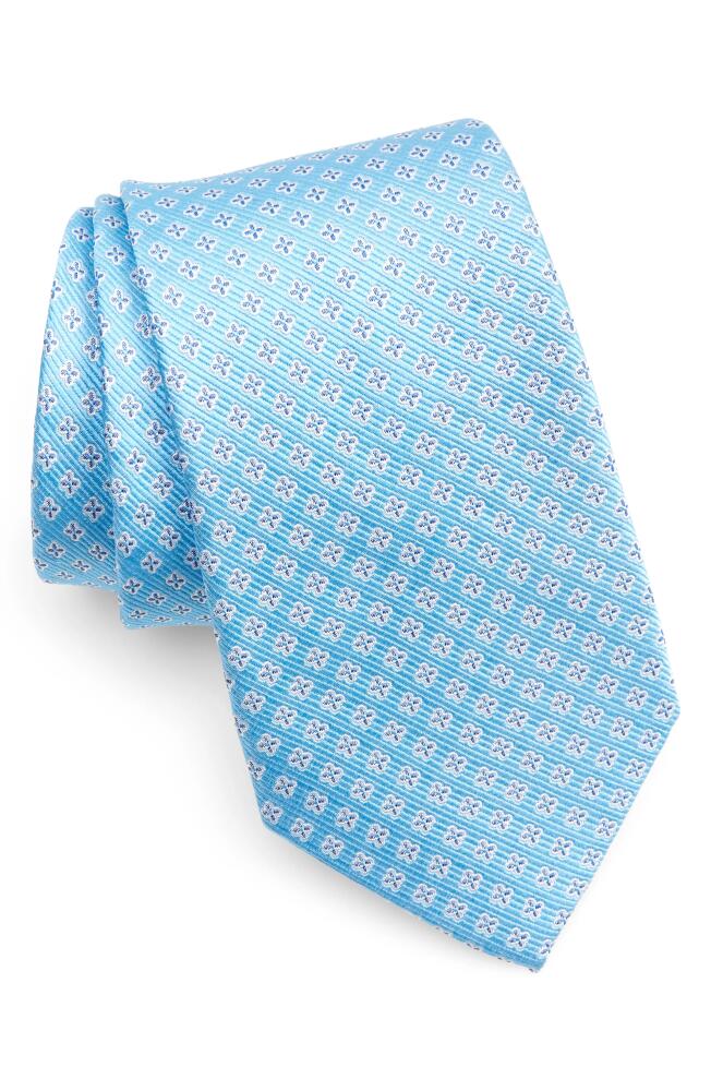 Nordstrom Pattern Silk Tie in Aqua Cover