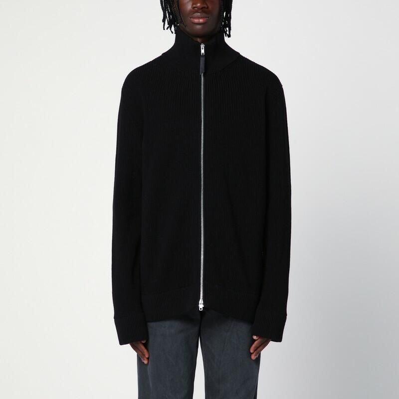 Maison Margiela Black cotton blend zipped cardigan Cover