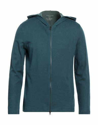 Majestic Filatures Man Cardigan Deep jade Cotton, Cashmere Cover