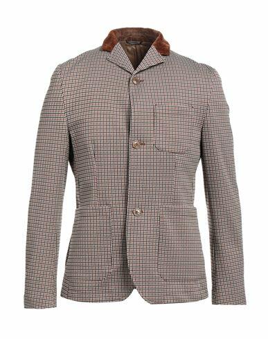 Grey Daniele Alessandrini Man Blazer Camel Polyester, Polyamide, Elastane Cover