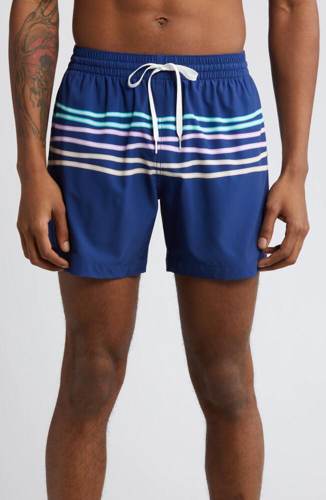 Chubbies Classic Lined 5.5-Inch Swim Trunks in Navy Stripe Cover