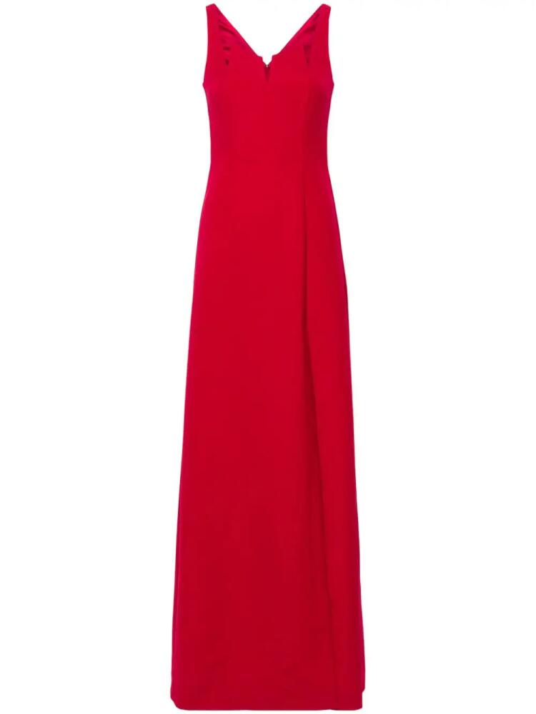 V:PM ATELIER Ruby V-neck gown - Red Cover