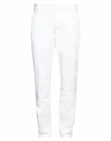 Crossley Man Pants White Cotton, Elastane Cover