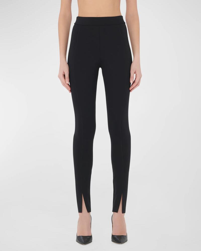 Wolford Grace High-Rise Front-Slit Leggings Cover