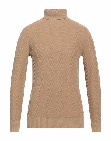 40weft Man Turtleneck Beige Wool, Nylon Cover