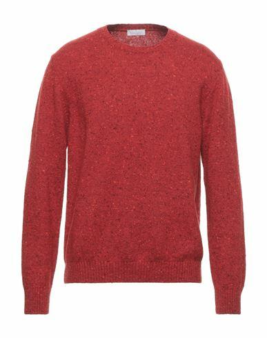 Bruno Manetti Man Sweater Brick red Wool, Cashmere, Polyamide Cover