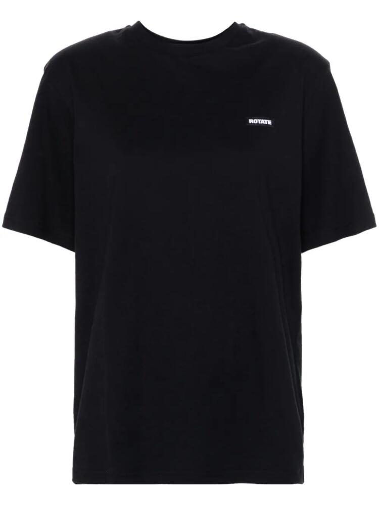 ROTATE BIRGER CHRISTENSEN logo-patch T-shirt - Black Cover