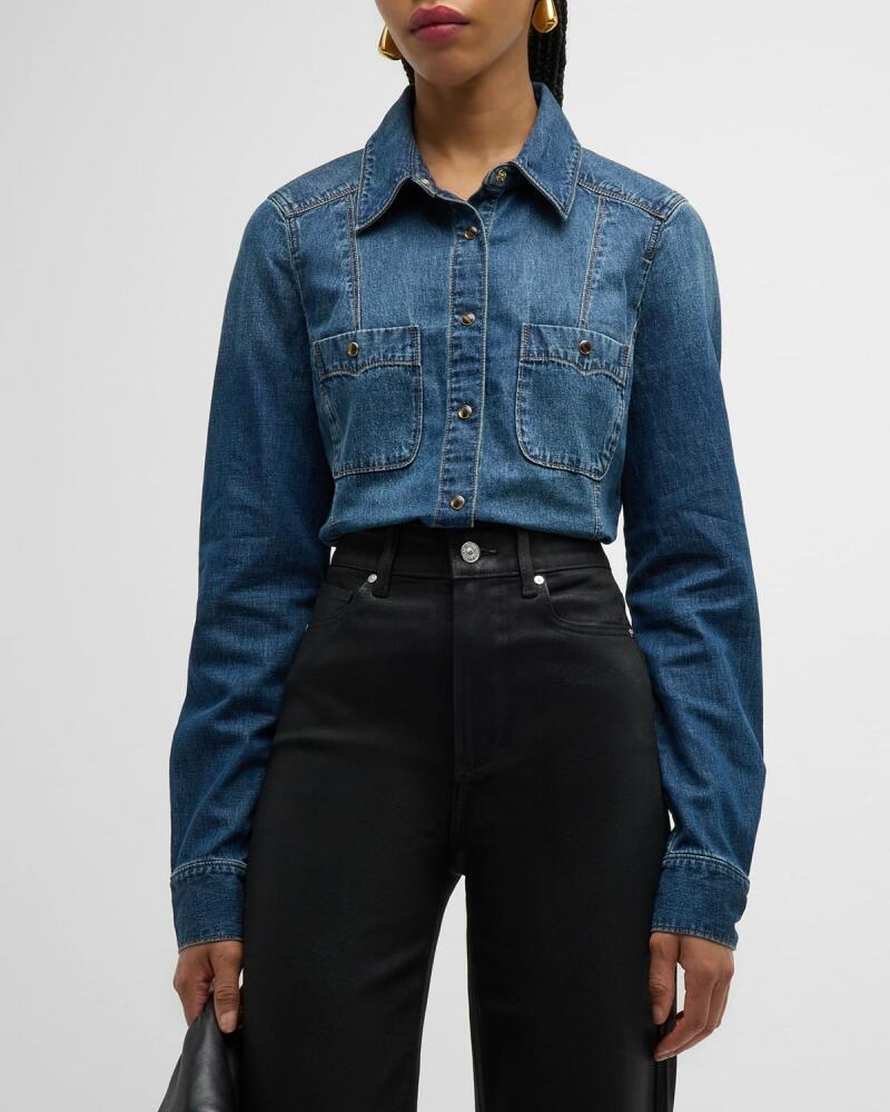 PAIGE Devika Denim Shirt Cover