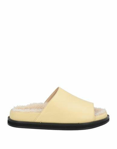 Wandler Woman Sandals Light yellow Leather Cover