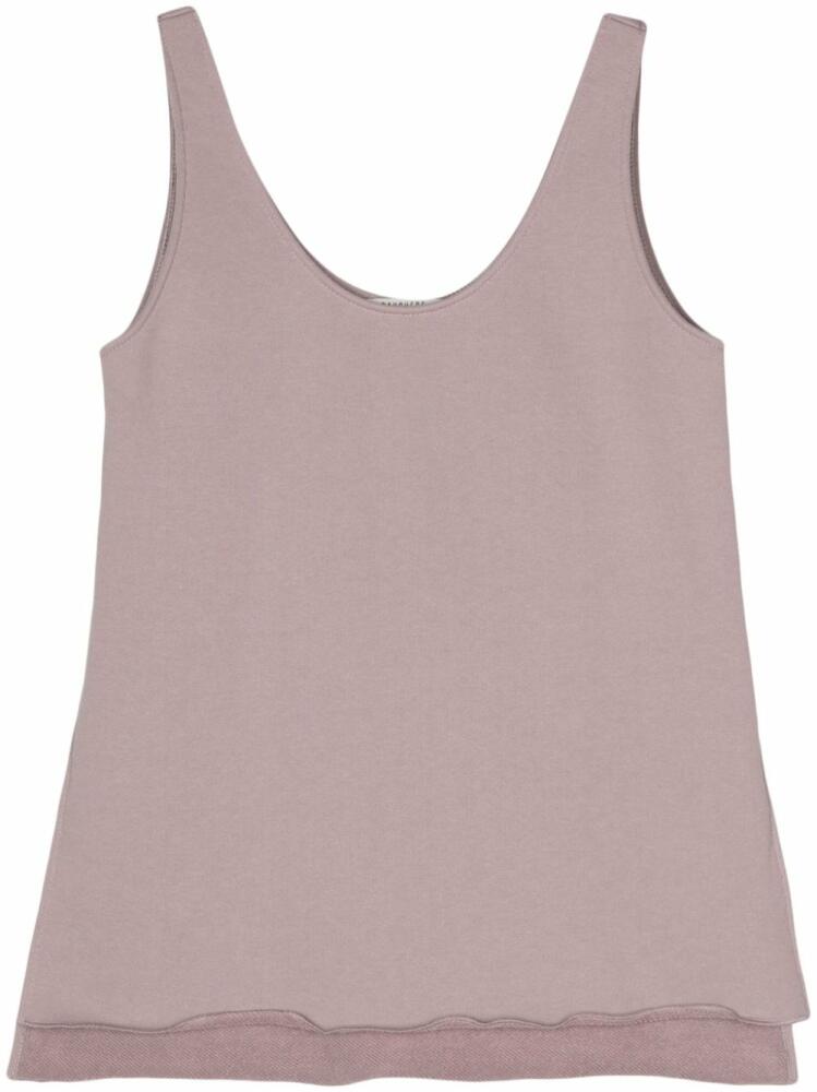 Gauchère sleeveless cotton tank top - Purple Cover