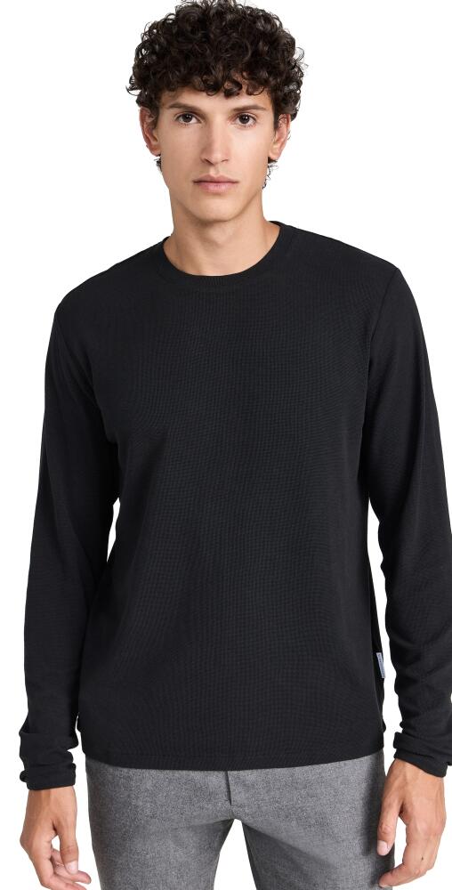 NN07 Clive Waffle Knit Tee Black Cover