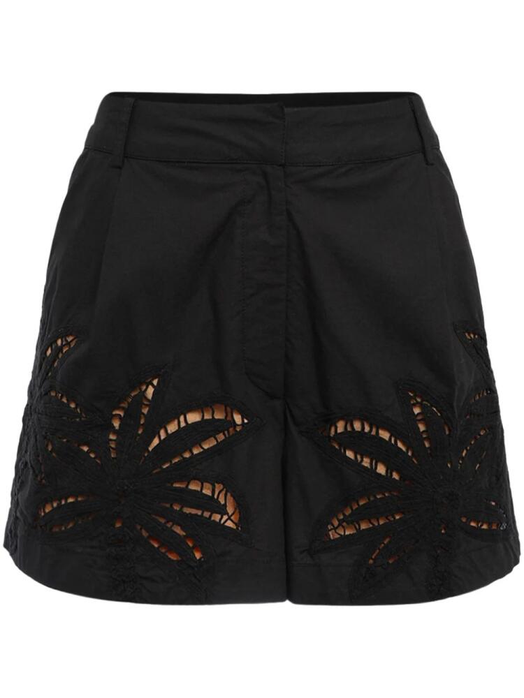 Hemant And Nandita Lani cotton mini shorts - Black Cover