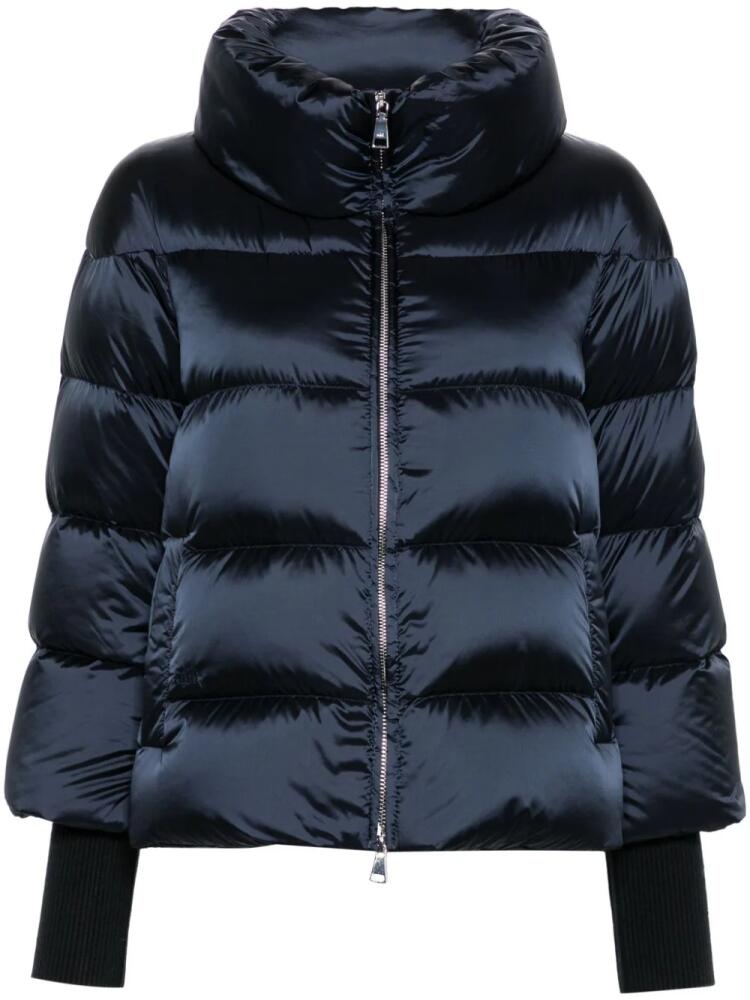 Add quilted puffer jacket - Blue Cover